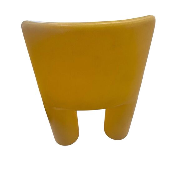 Vintage Little Tikes CHILD SIZE Yellow Chunky Chair Sturdy Plastic Made In USA - Picture 9 of 16